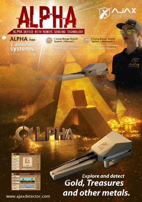 جهاز كشف الذهب والمعادن اجاكس الفا / Gold Detector Ajax Alpha 6