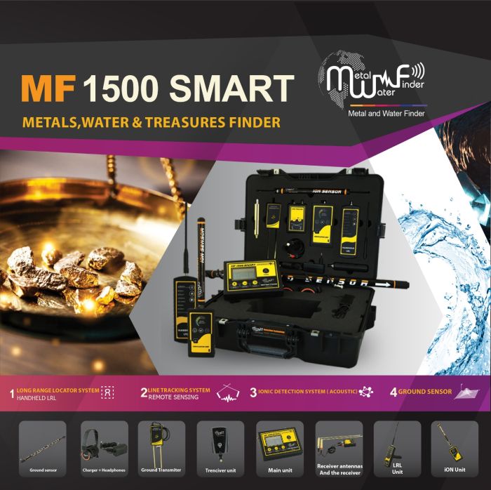 جهاز كشف الذهب والمعادن والمياه  ام اف 1500 سمارت /MF  1500 Smart 2
